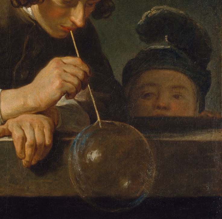 Working Title/Artist: Soap BubblesDepartment: European PaintingsCulture/Period/Location: HB/TOA Date Code: Working Date: 1734 Soap Bubblesca. 1734Jean Siméon Chardin (French)Oil on canvasWentworth Fund, 1949 (49.24) photography by mma, Digital File DT1988.tif retouched by film and media (jnc) 8_1_11